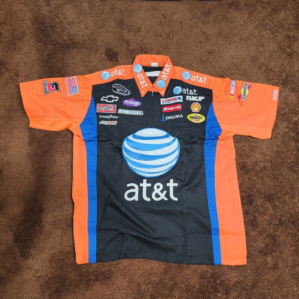 Original NASCAR AT&T RCR Crew shirt size L